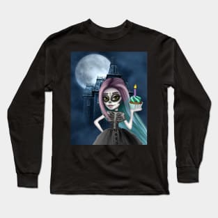 Skeleton fairy and cupcake Long Sleeve T-Shirt